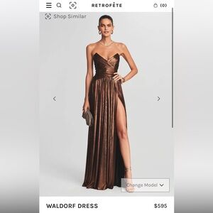 RETROFETE WALDORF GOWN - COFFEE BEAN